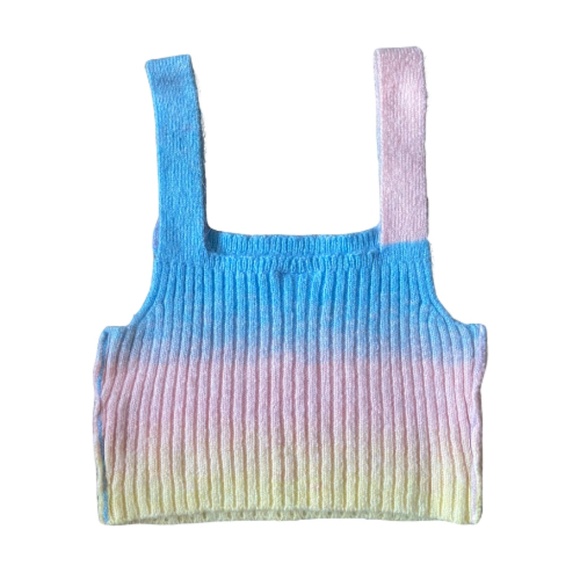 URBAN OUTFITTERS Under Sweater Tank Top Rainbow Ombre Size Small - Picture 3 of 7